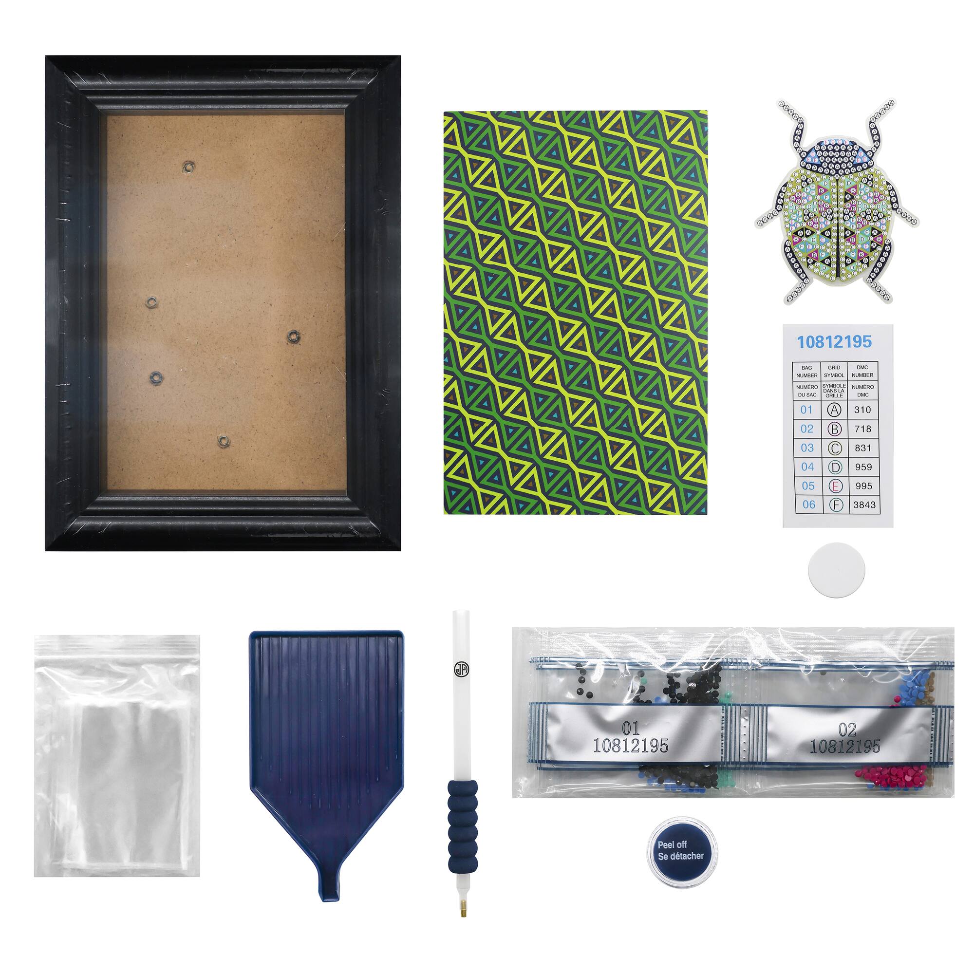 Jonathan Adler x Michaels 4" x 6" Scarab Diamond Art Frame Kit